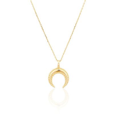 Collier luna en plaqué or IMPALA