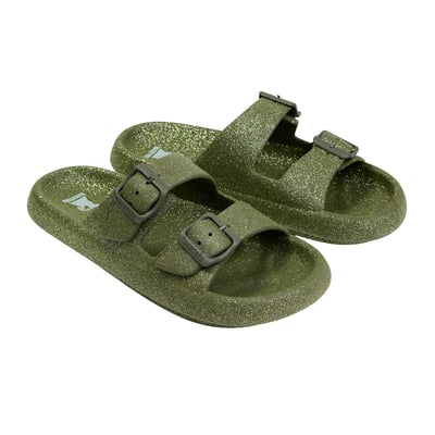 Sandales plates Enfant JESSY GLITTER - Kaki foncé - 29/30 CACATOES