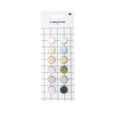 Peinture acrylique couleur pastel X 12 - RICO DESIGN