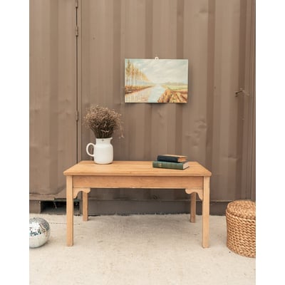 Table basse en chêne Léonie N°1587 - Bon état DEBONGOUT