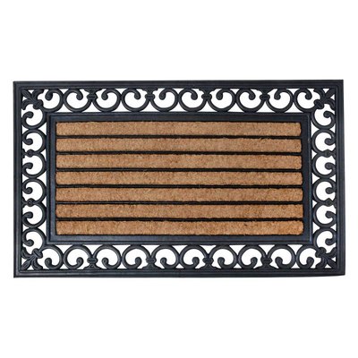Paillasson Rectangulaire en Coco et Caoutchouc - 75 x 45cm ESSCHERT DESIGN