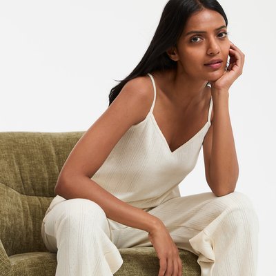 3-delige pyjama in pointelle tricot LA REDOUTE COLLECTIONS