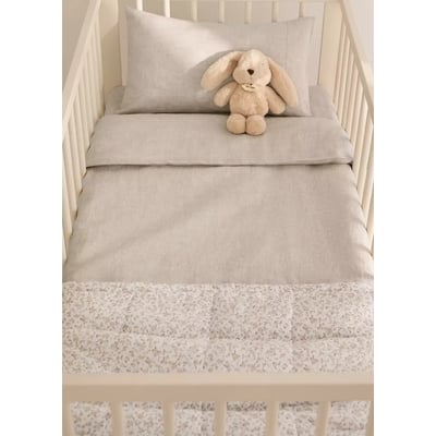 Housse de couette berceau lin lavé MANGO HOME