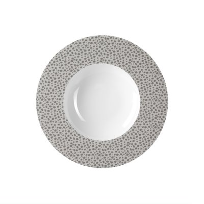 Coffret 6 assiettes creuses à aile - BAGHERA PLATINE MEDARD DE NOBLAT
