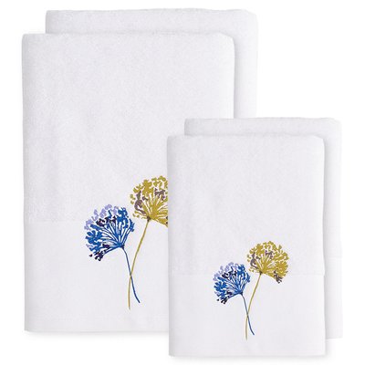 Ensemble de bain brodé 4 pièces AGATHA SENSEI MAISON