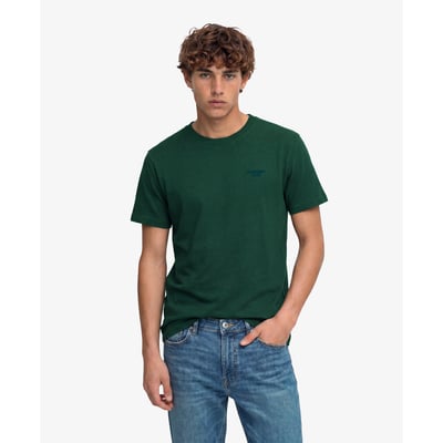 T-shirt Logo Superposé Brodé Essential SUPERDRY