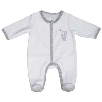 Pyjama bébé en velours à manches longues SAUTHON