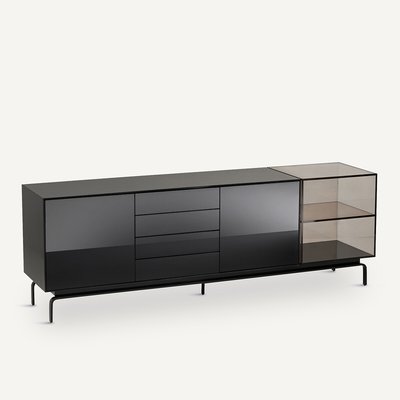 Buffetkast, zwart gelakt, Oreko AM.PM
