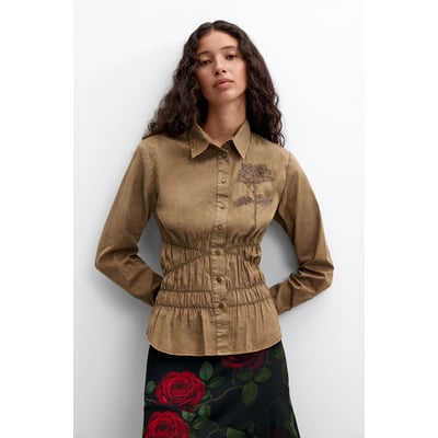chemise en coton à manches longues DESIGUAL