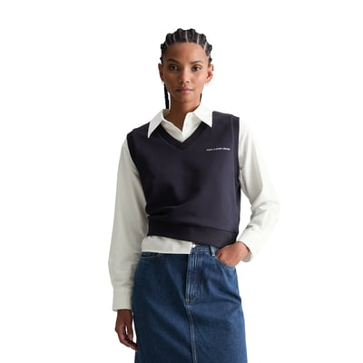 Sweat-shirt ras du cou en V regular en coton organique MARC O’POLO DENIM
