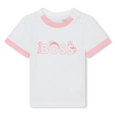 T-shirt avec col pressionné BOSS KIDSWEAR