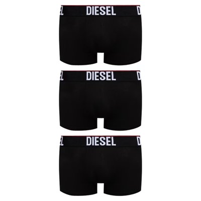 Lot de 3 boxers coupe fermée Diesel en coton noirs à ceinture élastiquée DIESEL