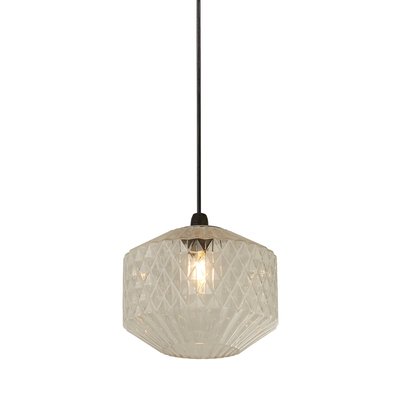 Textured Clear Glass Pendant Shade SO'HOME