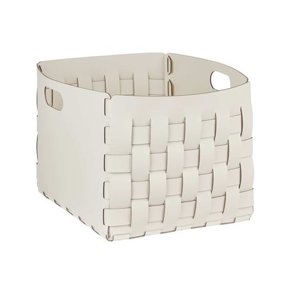 Корзина для одежды, игрушек, пледов из натуральной кожи, 35 x 40 x H30 см SO'HOME