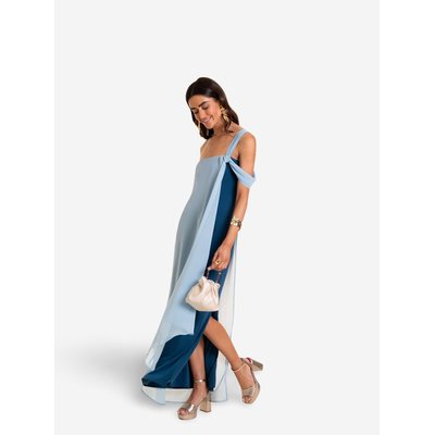 Robe à encolure bardot avec cape ALMERÍA THE-ARE