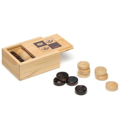 Pions en bois pour jeu de dames CAYRO