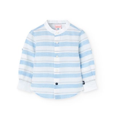 Chemise en lin à rayures BOBOLI
