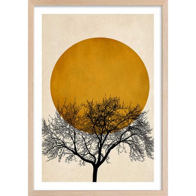 Affiche dessin arbre et sérénité HEXOA
