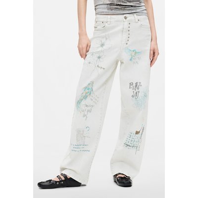 Pantalon en jean imprimé long DESIGUAL