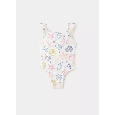 Maillot de bain imprimé marin à volants MANGO BABY