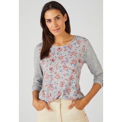 Tee-shirt maille chaude fleuri DAMART