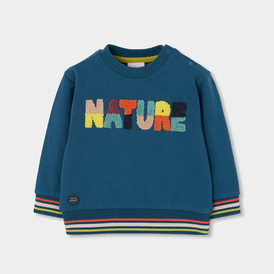 Sweat-shirt garçon molleton imprimé Nature BOBOLI