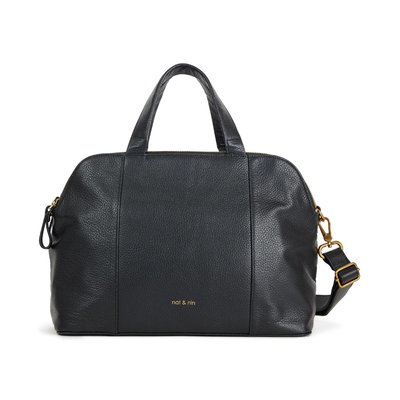 Sac à main en cuir grainé avec bandoulière amovible  JEANNE NAT & NIN