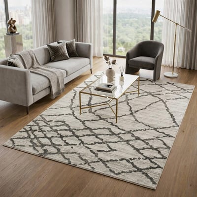 Tapis berbère tissé motif ethnic NALIFO UN AMOUR DE TAPIS