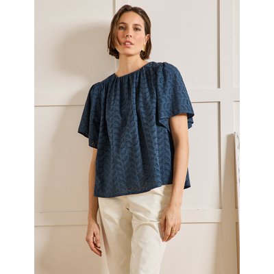 Top broderie anglaise manches papillon CYRILLUS