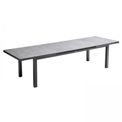 Table de jardin rectangulaire extensible (256/320 x 100 x 74 cm), MELBOURNE OVIALA