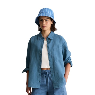 Blouse relaxed en mélange de lin et de coton MARC O’POLO DENIM