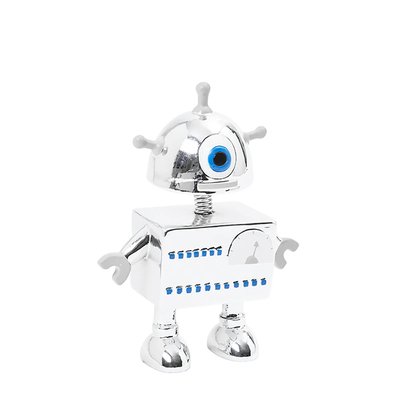 Tirelire figurine robot noël en résine H18 SIA DECO