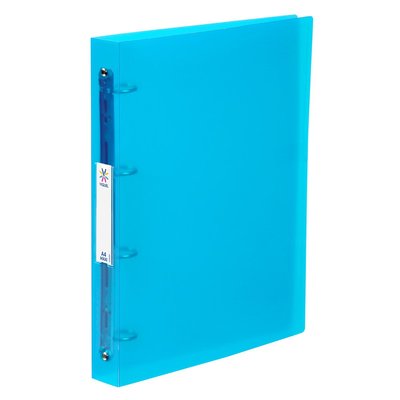 3 classeurs souples en plastique A4 maxi format avec 4 anneaux PROPYGLASS VIQUEL