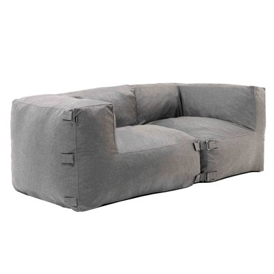 Salon de jardin modulable avec 2 fauteuils d'angles, MIXI OVIALA