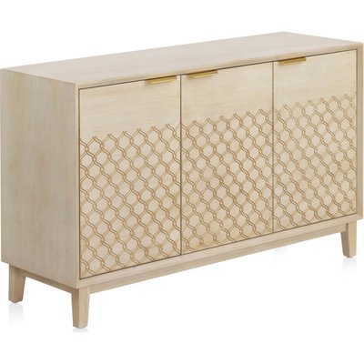 Buffet en bois marfil motif doré et poignées élégantes RECOLLECTION