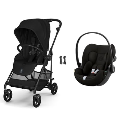 Pack poussette duo Melio Carbon 6 + siège auto Cloud G i-Size CYBEX