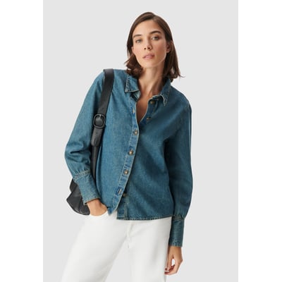Chemise en jean boutons militaires IKKS