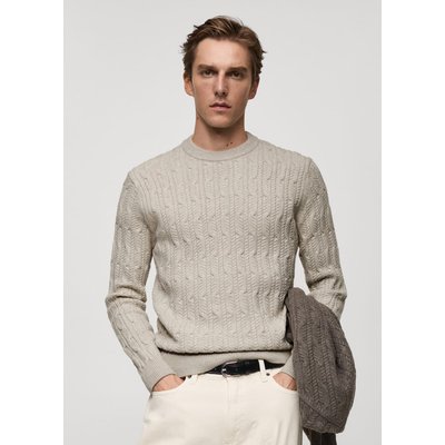 Pull-over maille tressée MANGO MAN
