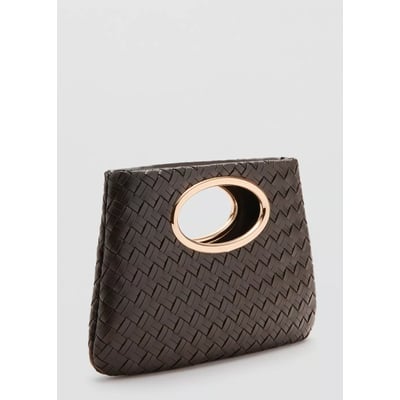 Sac porté main tressé MANGO