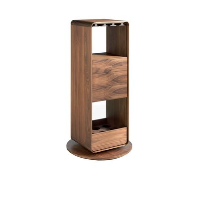 Meuble bar pivotant de noyer ANGEL CERDA