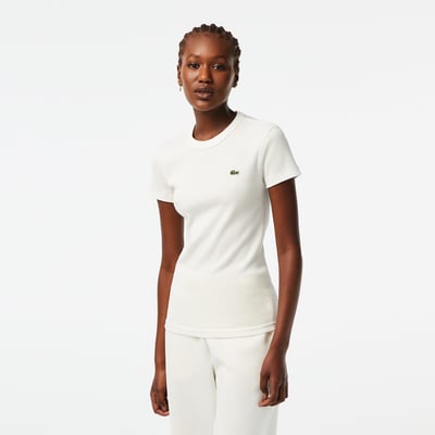 T-shirt slim fit coton côtelé LACOSTE