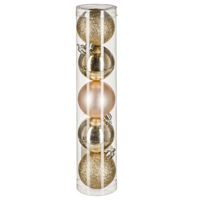 Lot de 5 boules de Noël D.5 cm FEERIC LIGHTS & CHRISTMAS
