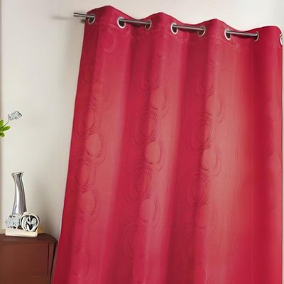 Rideau en jacquard avec imprimés "cercle" HOME MAISON