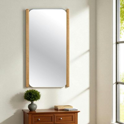Miroir d'entrée vertical - baguettes latérales bois IENA PIER IMPORT