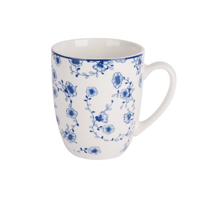 Lot de 4 Tasses en porcelaine, FLOR AZUL COSY&TRENDY