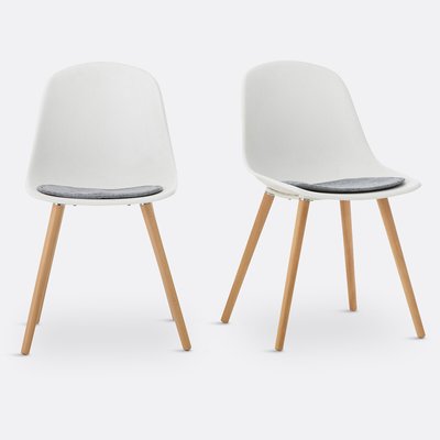 Lot de 2 chaises, assise coque Zapong LA REDOUTE INTERIEURS