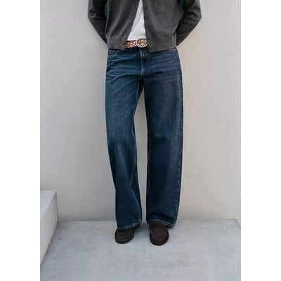 Jean droit low waist MANGO TEEN