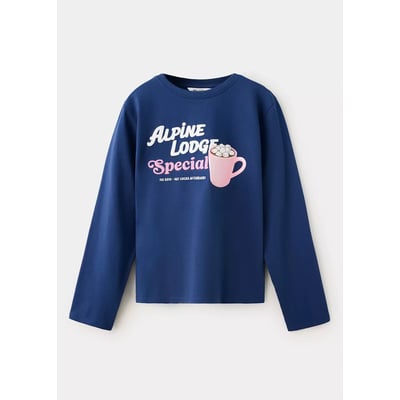 T-shirt coton détail imprimé MANGO KIDS