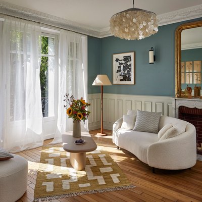 Voilage Shadow  en 100% lin vaporeux Gris 145x298 cm MADURA