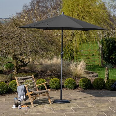 Riva Round Aluminium Garden Parasol 3m SO'HOME
